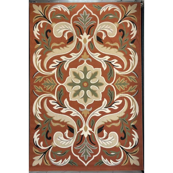 Turkish rug ANATOLIA French pattern D0036 CORAL COKME TILE size 80*150