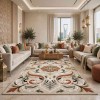 Turkish rug ANATOLIA French pattern D0036 Light beige cream size 100x300