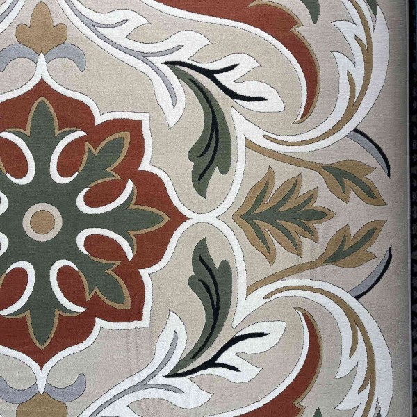 Turkish rug ANATOLIA French pattern D0036 Light beige cream size 100x300