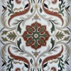 Turkish rug ANATOLIA French pattern D0036 WHITE COKME size 80*150