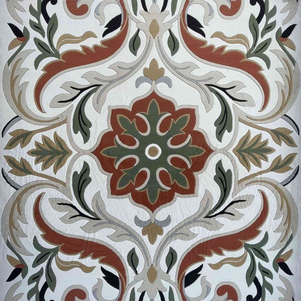 Turkish rug ANATOLIA French pattern D0036 WHITE COKME size 80*150
