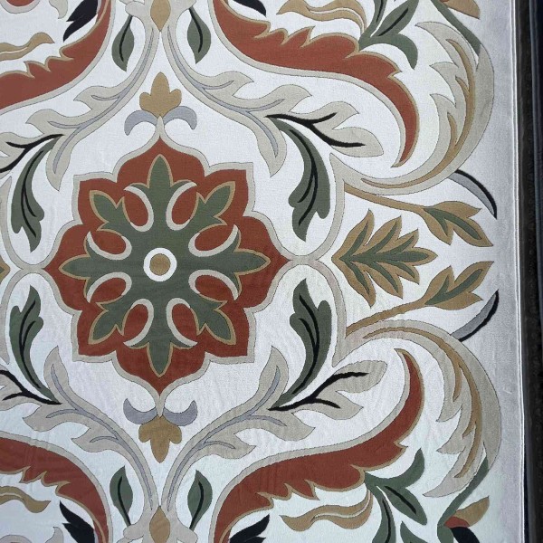 Turkish rug ANATOLIA French pattern D0036 WHITE COKME size 80*150