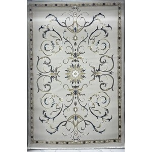Turkish Bosan rug French pattern palaces 007115 beige size 80*150