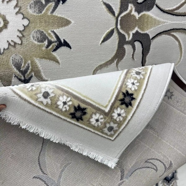 Turkish Bosan rug French pattern palaces 007115 beige size 50*80
