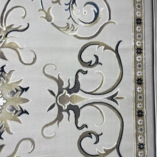 Turkish Bosan rug French pattern palaces 007115 beige size 50*80