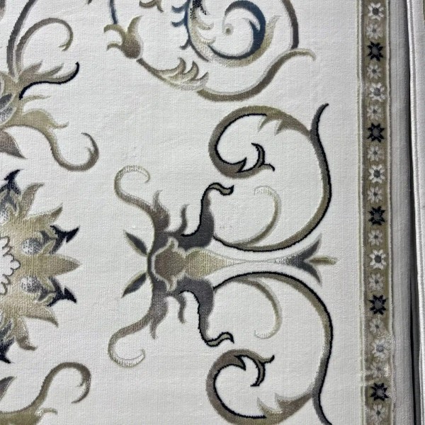Turkish Bosan rug French pattern palaces 007115 cream SHRINK size 80*150