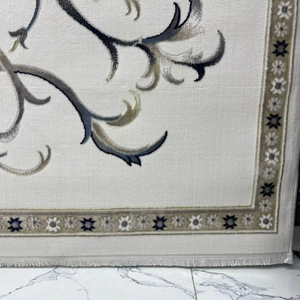 Turkish Bosan rug French pattern palaces 007115 cream SHRINK size 80*150