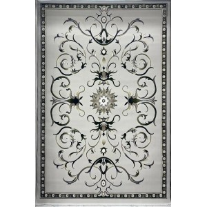 Turkish Bosan rug French pattern palaces 007115 gray size 80*150