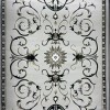 Turkish Bosan rug French pattern palaces 007115 gray size 80*150