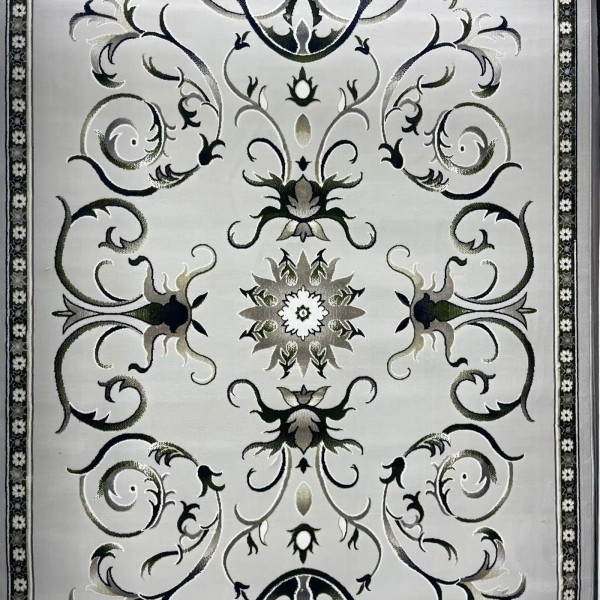 Turkish Bosan rug French pattern palaces 007115 gray size 80*150