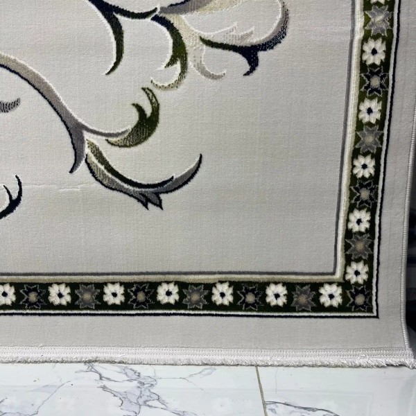 Turkish Bosan rug French pattern palaces 007115 gray size 80*150
