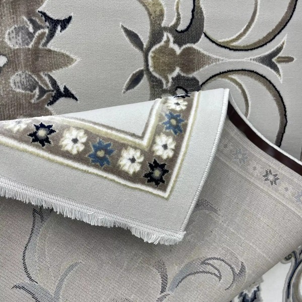 Turkish Bosan rug French pattern palaces 007115 vizon size 100*200