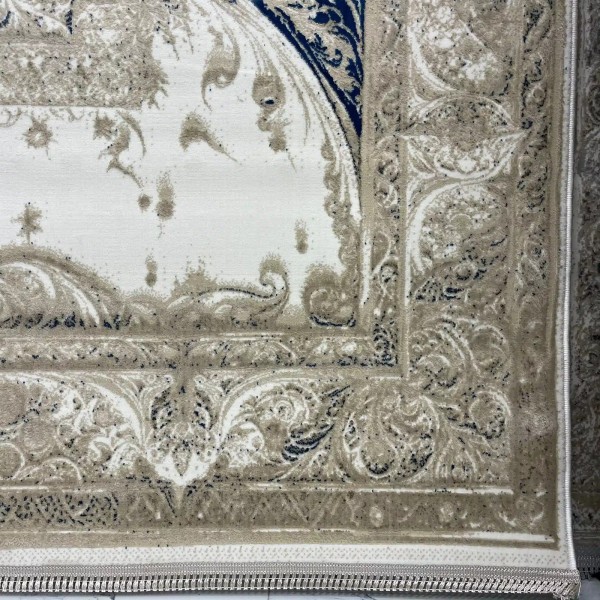 سجاد نيو بوهيمي تركي كاشان ثري دي 8339B سماوي مقاس 200*300