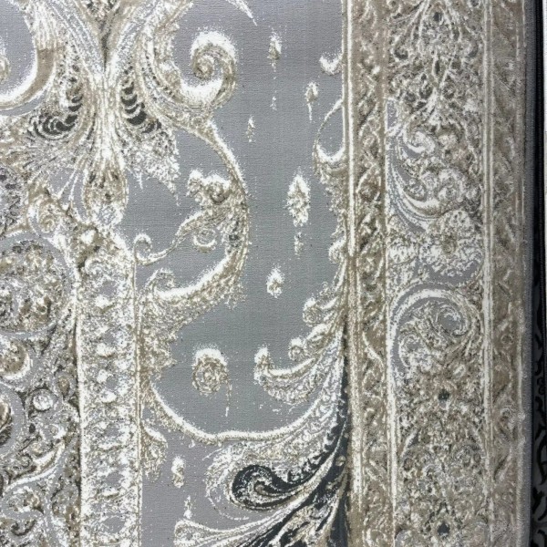 New Bohemian Turkish Kashan 3D Carpet 8339B gray Size 200*300