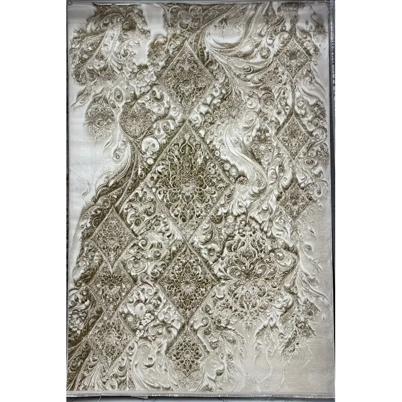 سجاد نيو بوهيمي تركي كاشان ثري دي 8555A بيج مقاس 250*350