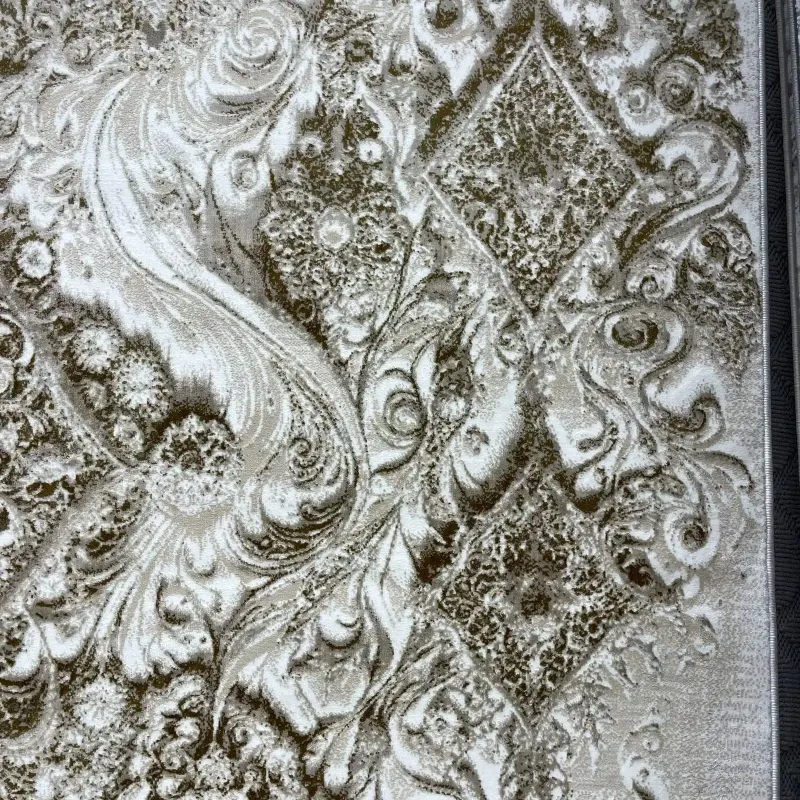 سجاد نيو بوهيمي تركي كاشان ثري دي 8555A بيج مقاس 250*350