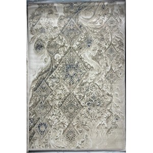 سجاد نيو بوهيمي تركي كاشان ثري دي 8555A سماوي مقاس 150*220