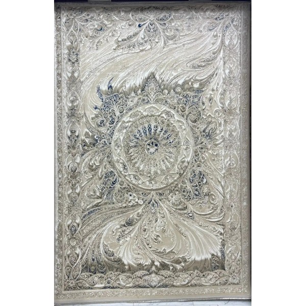 سجاد نيو بوهيمي تركي كاشان ثري دي 8556A سماوي مقاس 150*220