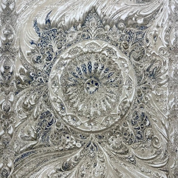 سجاد نيو بوهيمي تركي كاشان ثري دي 8556A سماوي مقاس 150*220