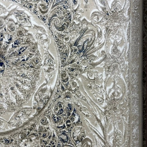 سجاد نيو بوهيمي تركي كاشان ثري دي 8556A سماوي مقاس 150*220