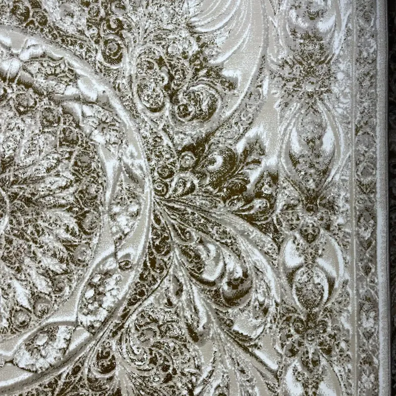 سجاد نيو بوهيمي تركي كاشان ثري دي 8556A كريم مقاس 100*200