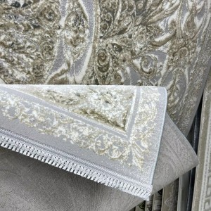 سجاد نيو بوهيمي تركي كاشان ثري دي 8556A رصاصي مقاس 200*300