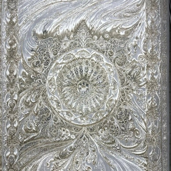 سجاد نيو بوهيمي تركي كاشان ثري دي 8556A رصاصي مقاس 100*200