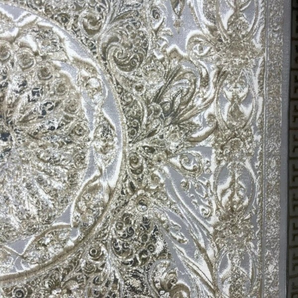 سجاد نيو بوهيمي تركي كاشان ثري دي 8556A رصاصي مقاس 100*200