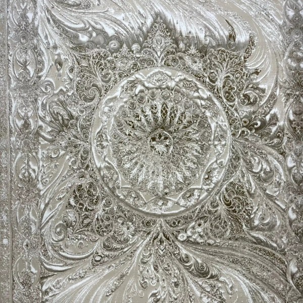 New Bohemian Turkish Kashan 3D Carpet 8556A vizon Size 200*300