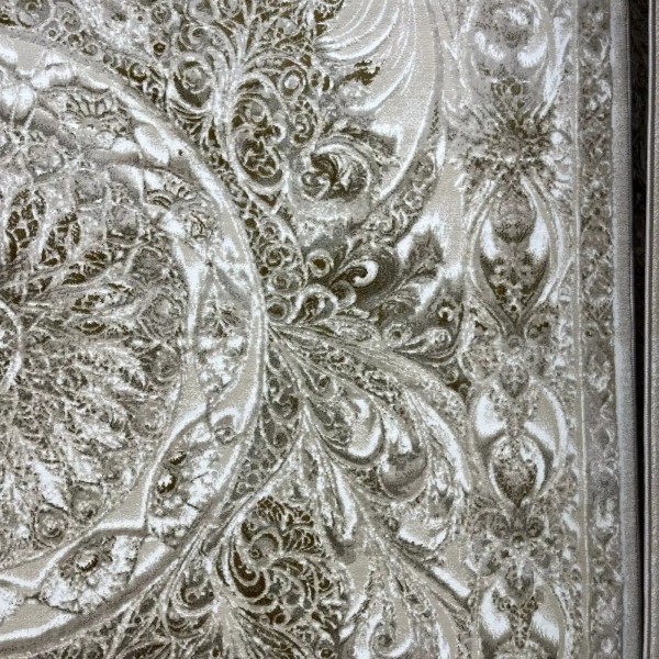 New Bohemian Turkish Kashan 3D Carpet 8556A vizon Size 200*300
