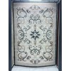 monaco Turkish Rug P1808 IVORYDark sky blue Size 100*200
