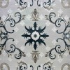 monaco Turkish Rug P1808 IVORYDark sky blue Size 100*200
