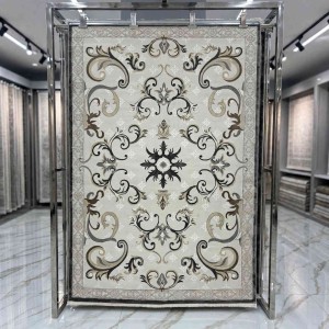 سجاد تركي موناكو P1808 ايفوري رصاصي غامق مقاس 400*500