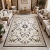 سجاد تركي موناكو P1808 ايفوري رصاصي غامق مقاس 300*400