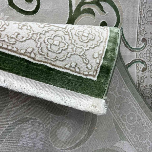 monaco Turkish Rug P1808 IVORY Dark green Size 300*500