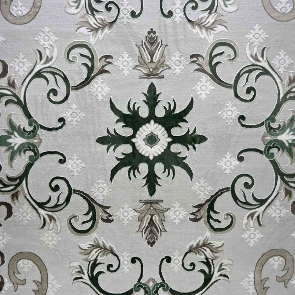 monaco Turkish Rug P1808 IVORY Dark green Size 300*500