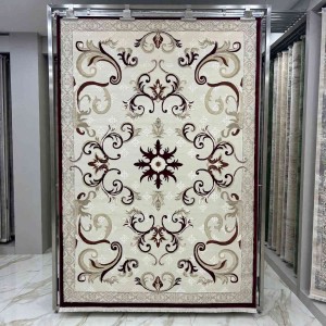 سجاد تركي موناكو P1808 ايفوري احمر غامق مقاس 300*400