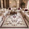 سجاد تركي موناكو P1808 ايفوري احمر غامق مقاس 300*400