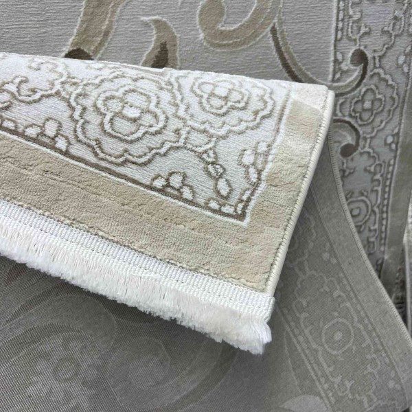 monaco Turkish Rug P1808 IVORY Light beige Size 300*500