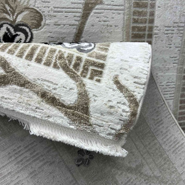 monaco Turkish Rug P1312 IVORY BLACK Size 250*350