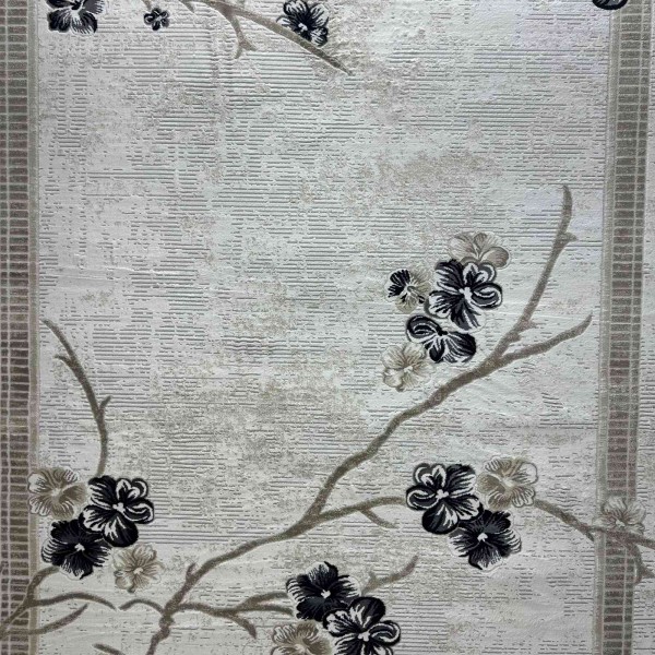 monaco Turkish Rug P1312 IVORY BLACK Size 250*350