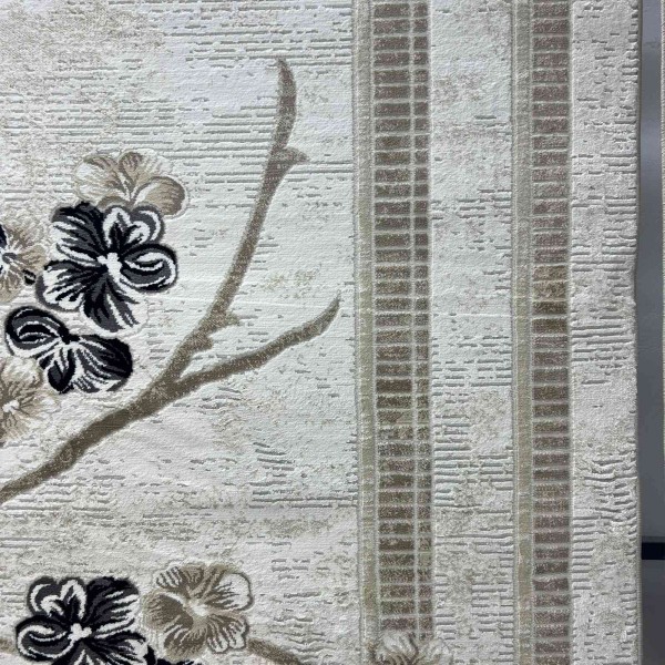 monaco Turkish Rug P1312 IVORY BLACK Size 250*350
