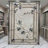 سجاد تركي موناكو P1312 ايفوري سماوي غامق مقاس 300*400