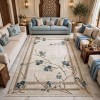 سجاد تركي موناكو P1312 ايفوري سماوي غامق مقاس 300*400