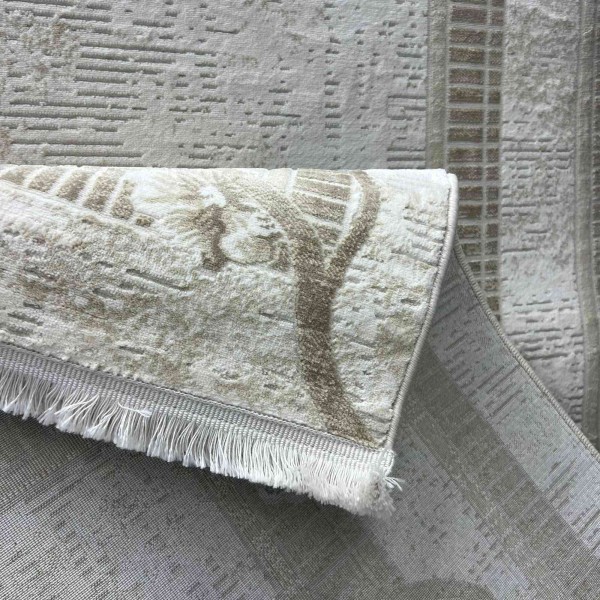 سجاد تركي موناكو P1312 ايفوري سماوي غامق مقاس 300*400