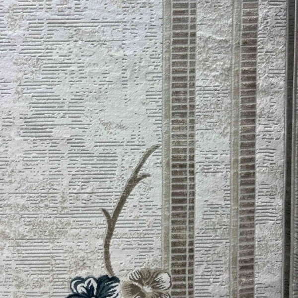 سجاد تركي موناكو P1312 ايفوري سماوي غامق مقاس 300*400