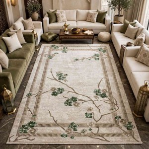 سجاد تركي موناكو P1312 ايفوري اخضر غامق مقاس 200*300
