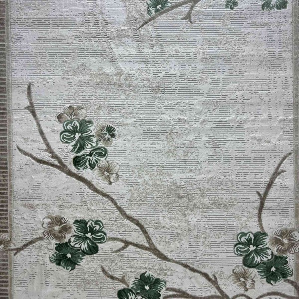 سجاد تركي موناكو P1312 ايفوري اخضر غامق مقاس 200*300
