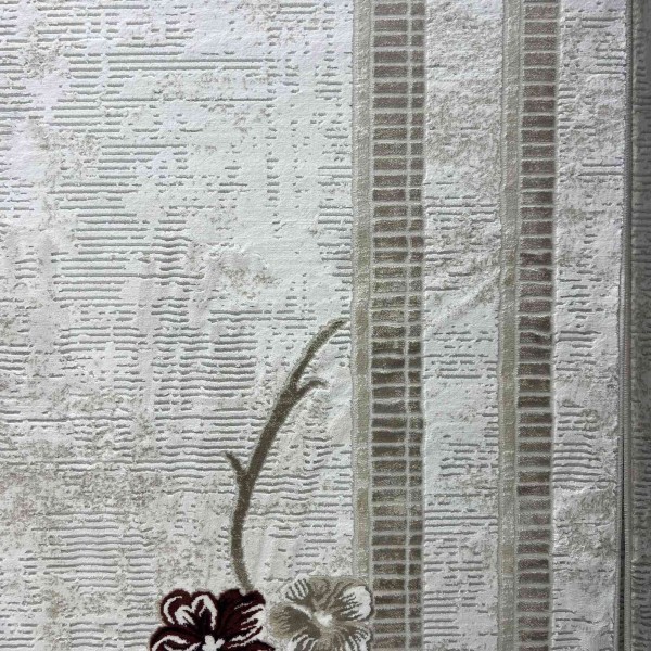 سجاد تركي موناكو P1312 ايفوري احمر غامق مقاس 400*600