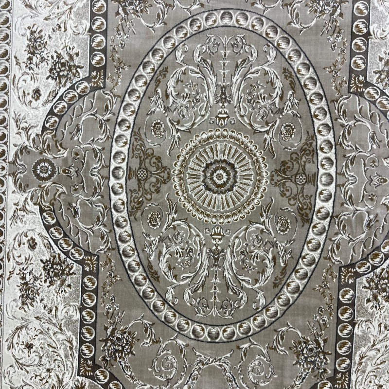 سجاد تركي تبريز كلاسيك سميك 43450F بيج مقاس 500*700